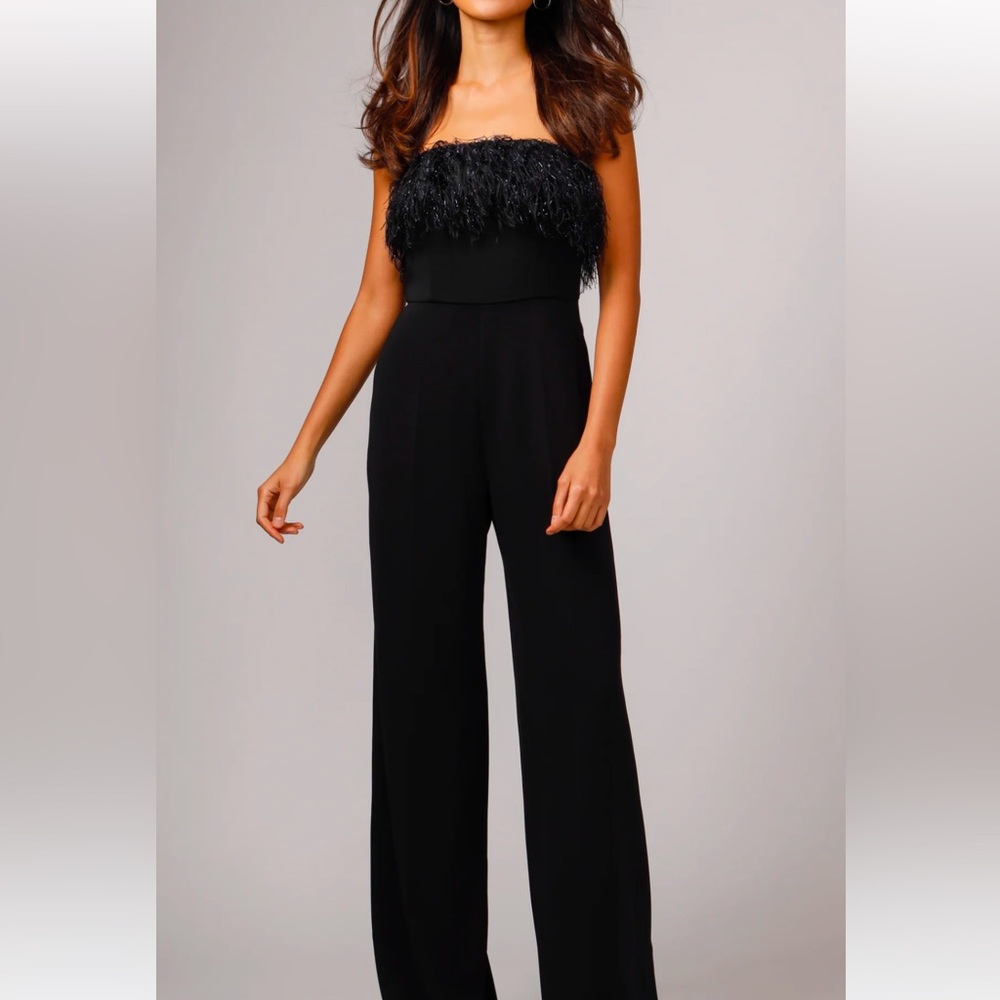 Jay Godfrey Elaina Strapless Jumpsuit